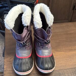 Sorel Kids PAC Boots with Pink Trim